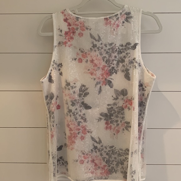 White House Black Market Sequin Overlay Tank - Picture 4 of 6